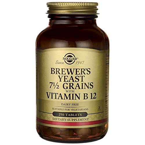 Solgar Levadura de Cerveza con Vitamina B12 Comprimidos - Envase de 250