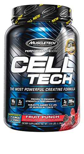 Muscletech Suplemento para Deportistas Cell Tech 3LB, Sabor Fruit Punch - 1400 gr
