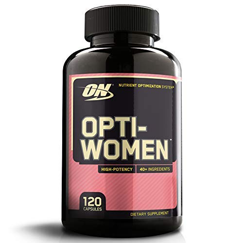 Optimum Nutrition Opti-Women, Suplemento Multivitamínico, Multivitaminas y Minerales para Mujeres con Vitamina D, Vitamina C, Magnesio y Acido Folico, sin sabor, 60 porciones, 120 Cápsulas