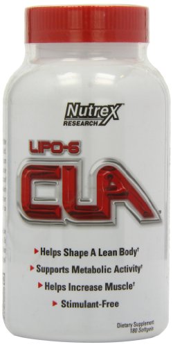 Nutrex Lipo-6 CLA Softgels - Pack of 180 Softgels